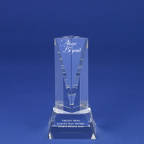 View larger image of Crystal Sculpture Trophy - Triangle